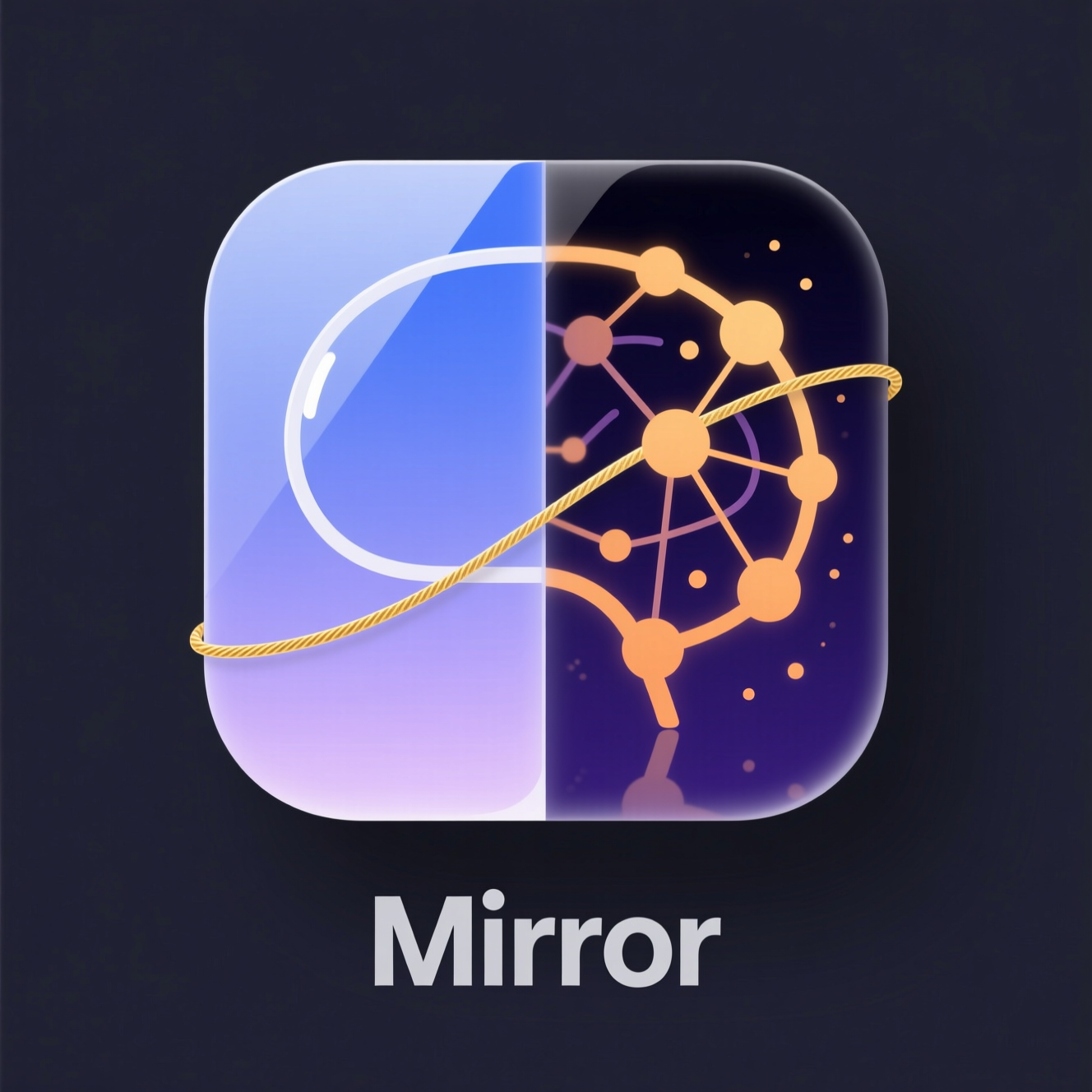 Иконка приложения Mirror - AI-тренажёр эмоционального интеллекта для анализа мыслей и когнитивных искажений
